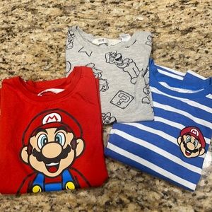 Lot 3 toddler tees from H&M. Super Mario theme.